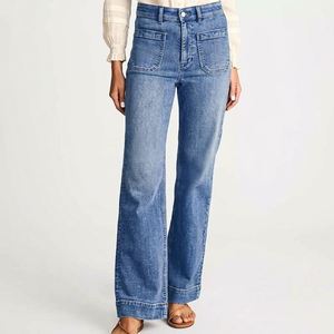 Wholesale Women Wide <b>Jeans</b> Pants Sportswear Wide <b>Jeans</b> Pants Winter Use Women Wide <b>Jeans</b> Pants for Sale Online - Product Image 1