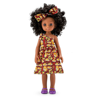 Poupées Africaines Noires de 13 Pouces pour Enfants, Poupées de Mode en Vinyle pour Filles, Poupées Noires Afro-Américaines