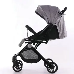 Işık ve basit bebek çok fonksiyonlu yüksek peyzaj arabası bebek 4 in 1 katlanır cep şemsiye bebek arabası
