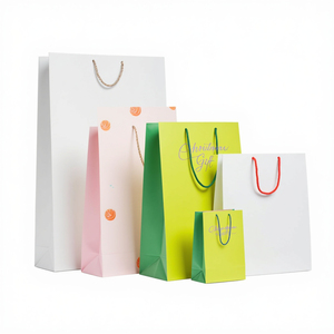 Custom Luxury Eco-friendly Heavy-Duty Recycled Kraft Paper Gift Bags with Custom Logo Handles for Supermarket Holiday Shopping - Product Image 3