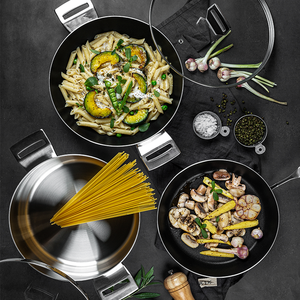 <strong>Big</strong> Discount 9inch 3ply Stainless Steel <strong>Saucepan</strong> Frying Pan Cooking Casserole Cookware Sets - Product Image 4