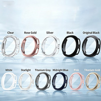 PC+Temperli Cam Saat Kılıfı 40mm 44mm Galaxy Watch9/8 Koruyucu Saat Kılıfı Samsung Watch9/8 Ekran Koruyucu Kapak