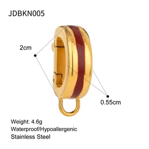Anillo y Collar de Zirconia en Oro de 18K Estilo Europeo Americano, Colgantes de Acero Inoxidable 316 para Hombres y Mujeres - Product Image 2