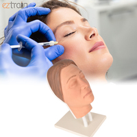 Cabeza de maniquí asiático Maniquí de inyección facial Cabeza de Maniquí de silicona Simulador de inyección Modelo DE CARA femenina para uso de entrenamiento