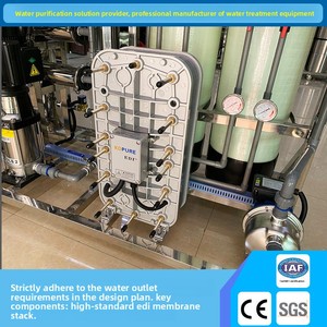 Vente directe usine – Équipement industriel d'eau ultrapure 0,5 T/h – Système de traitement d'eau haute pureté par osmose inverse (<span class=keywords><strong>RO</strong></span>) et échange d'ions (EDI) pour placage électronique - Product Image 4