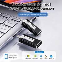 Flash Drive USB 3.0 OTG Multi-Interface 4-in-1 Tipe-C untuk Ponsel Android, Tablet, PC, Laptop