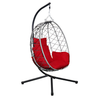 Fauteuil Suspendu d'Extérieur Créatif et Élégant, Fauteuil à Bascule en Forme d'Œuf, Design Personnalisé Fait Main, Idéal pour la Décoration et le Loisir