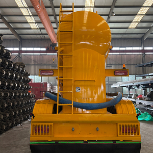 Remolque compresor de aire de 40m³ y 3 ejes, 12m³ de capacidad, superventas, para transporte de materiales en polvo a granel, semirremolque cisterna para polvo - Product Image 3