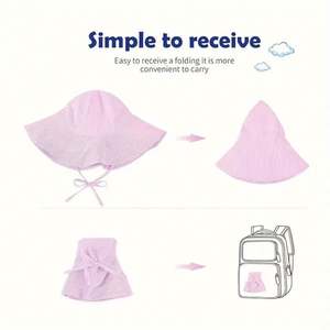 Chapeau Bob Léger en Coton pour Bébé et Enfant, Idéal pour l'Été et les Activités de Plein Air, Protection Solaire - Product Image 3
