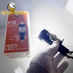 BAOBAO P10 Auto faro bombilla Super brillante cohete faro accesorios 60W lámpara frontal Kit coche LED H4 LED faro impermeable - Product Image 3