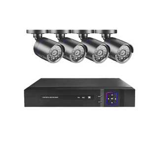 Camera 4 Dome 2 Viên Đạn 24-giờ màu âm thanh hệ thống an ninh 20x điện thoại di động mạng giám sát từ xa 4 camera - Product Image 3