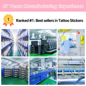 Holografische laser K-Pop demonjagers Halloween papieren tijdelijke tattoo stickers - Product Image 2