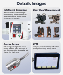 Nhà Máy 2/3/4t Độ chính xác cao servo đúc sắt thiết bị đầu cuối kết nối cách nhấn dây/cáp Uốn tóc bồng máy + CFM kiểm tra chất lượng - Product Image 4
