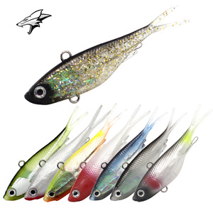 Artificiale Soft Lure TPR Vibes VMC hooks Fishing Lure 95mm Vibes Fishing Soft Vibe Fishing Lure TPR - Product Image 3