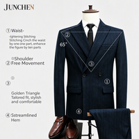 Costume Homme Élégant Premium 2 Pièces Sur Mesure - Style Coréen pour Bureau et Affaires