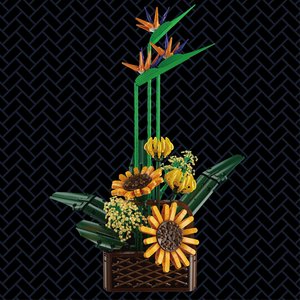 Mould King 10024S 1608PCS Flower Serie Birds of Paradise Bonsai Ornamento Ladrillos Modelo Técnico Juguete Educativo Festival Regalo - Product Image 4