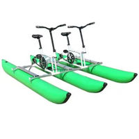 Vélo aquatique gonflable OEM ODM avec cadre en aluminium, matériau PVC, technologie Drop Stitch, propulsion humaine, à vendre