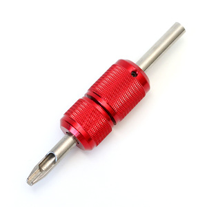Empuñadura de Tatuaje Autoblocante de Aleación de Aluminio y Acero Inoxidable de <span class=keywords><strong>22</strong></span>/25 mm, Color Rosa Claro para Tiendas de Tatuajes - Product Image 6