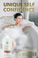 Gel Douche Corporel Apaisant ODM Marque Privée Oem au Lait de Chèvre Calendula Rose Lavande Parfum Fleur de Rose Gel Douche Corporel
