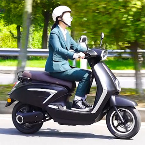 Cyclomoteur Électrique Rétro pour <span class=keywords><strong>Adulte</strong></span>, 10/12 Pouces, 600W/800W, Vitesse de 50 km/h, 65km d'Autonomie - Product Image 5