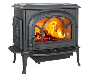 Estufa de Leña Moderna de Hierro Fundido con Horno y Chimenea, Calefactor de Espacio con Control Remoto, Calefactor Independiente para Uso en Hoteles - Product Image 2