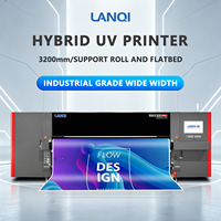 Imprimante UV grand format LANQI 3,3 m, machine d'impression industrielle de haute qualité, impression haute définition, imprimante à bande UV stable