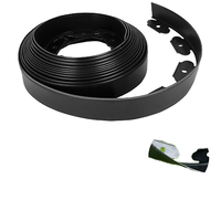 Bordure de pelouse multifonctionnelle traditionnelle en plastique PP écologique de 50 mm pour clôtures et jardinières extérieures
