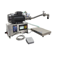Machine de remplissage semi-automatique à tête unique avec pompe à rotor en silicone 50g-50kg pour pâte de tomate, pâte à frire, jus de fruits, eau
