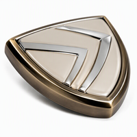 Emblème de voiture Chevron en bronze antique et argent, prix de gros, pour la décoration extérieure et la modification de véhicules