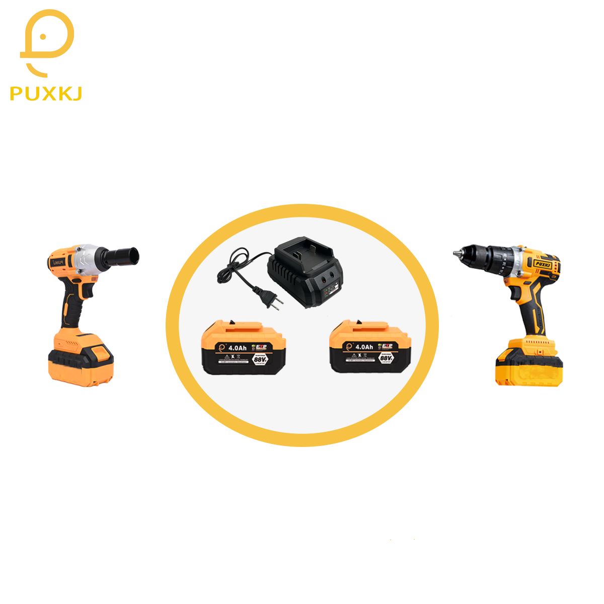 21V Ready to Ship combo kit jack power drill cordless screwdriver High Torque electric impact wrench for car repairing