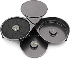 Recipiente de Plástico Reutilizable de 3 Niveles para Bordear Vasos, Herramienta para Bartender, Caja de Sal para Margaritas y Cócteles, Contenedor de Especias, Accesorio para <span class=keywords><strong>Bar</strong></span> - Product Image 3