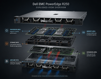 Untuk Server Komputer Rak PowerEdge R250 dengan Prosesor Intel Xeon E dan Sistem Manajemen Jarak Jauh IDRAC9