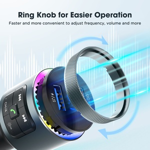 Agetunr bh442 BT 5.0 không dây rảnh tay thu âm thanh tự động MP3 Máy nghe nhạc 2.1A kép USB sạc nhanh phụ kiện xe hơi FM <span class=keywords><strong>Transmitter</strong></span> - Product Image 6