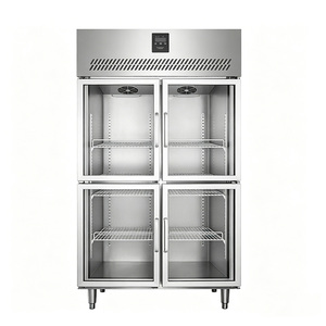 Réfrigérateur-<span class=keywords><strong>congélateur</strong></span> commercial vertical à <span class=keywords><strong>double</strong></span> <span class=keywords><strong>porte</strong></span> vitrée, avec compresseur et vitrine réfrigérée, idéal pour les climats froids - Product Image 5