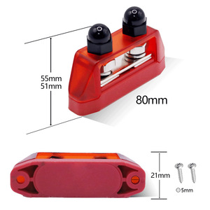 RV <b>Terminal</b> Block M8 M10 200A 2 Pole Screw Connection Nylon Busbar For Yachts 12V 48V - Product Image 3