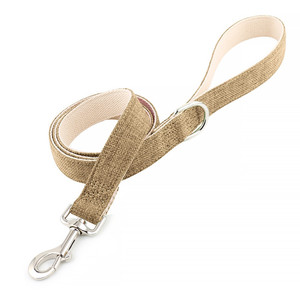 Eco-Friendly Al 100% Organic Personalizzato di Canapa Guinzaglio Del Cane <span class=keywords><strong>Tessuto</strong></span> di Canapa con Fettuccia di Cotone Collare e Guinzaglio Su Misura In Gomma Logo - Product Image 1