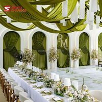 Arche de mariage personnalisée en PVC avec support de panneau, pour décoration de mariage