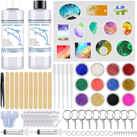 Kit de fabrication de bijoux en résine époxy, moules en silicone pour la création de bijoux DIY en gros