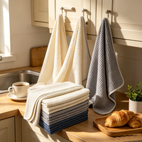 Essuie-tout de cuisine en microfibre tissée très résistant, ultra absorbant, séchage rapide, doux et sans peluches pour le séchage de la vaisselle