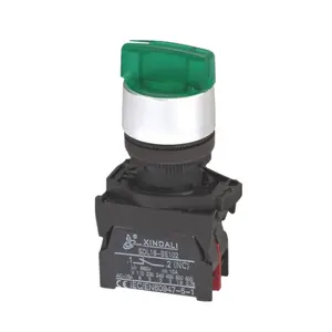 Interruptor selector de lámpara LED de carcasa giratoria con enclavamiento mantenido de 2 posiciones de equipo de XDL21-BK2365
