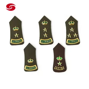 Custom Uniform Piloot Epaulette Saudi-Arabië Rangschikken Harde Epauletten