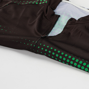 Maillot de cyclisme personnalisé unisexe à motif lignes de vélo teinte foncée, respirant, à manches courtes, avec ourlet antidérapant, pour VTT et cyclisme estival - Product Image 5