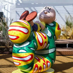 Décoration intérieure, figurines Snoopy personnalisées, statues en résine, sculptures de dessins <span class=keywords><strong>animés</strong></span> pop art - Product Image 6