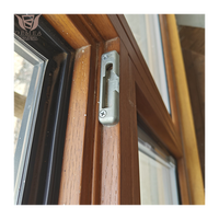 DEMEA fenêtres à battants en aluminium plaqué bois balançoire en aluminium fenêtre en bois moderne horizontale cadres en bois suspendus