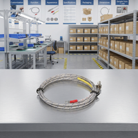 Sonda de Control de Temperatura de Alta Precisión Tipo K J E con Rosca M6, Termopar de Superficie con Cable de Detección de 1m, OEM/ODM XRKC
