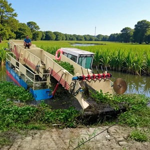 Bateau ramasseur de débris flottants à boîte de vitesses automatique haute performance pour le nettoyage des voies navigables urbaines de Jakarta et la collecte des débris flottants - Product Image 2