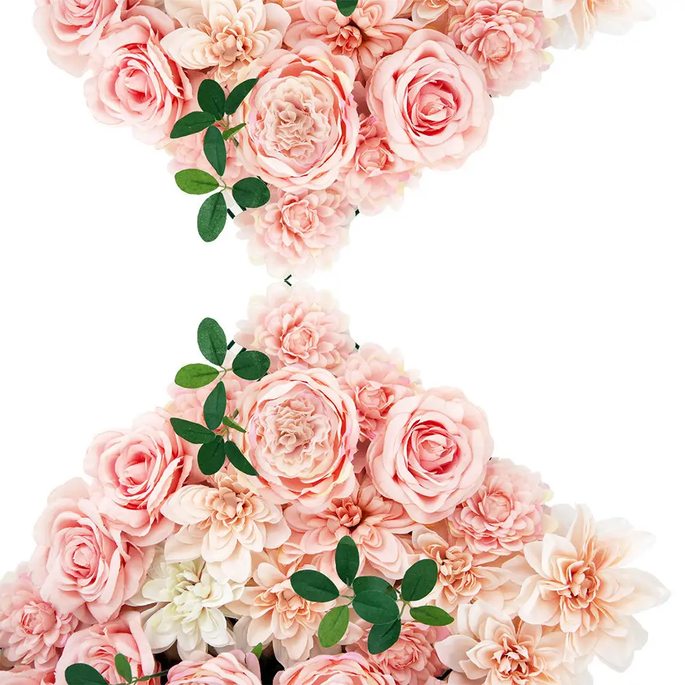 G-030ดอกไม้ประดิษฐ์ผนังดอกไม้ที่มีสีสันสวยงามสำหรับการตกแต่งงานแต่งงานแสดงห้องรับประทานอาหาร