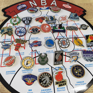 Pins en émail personnalisés pour équipes de basketball, badges de revers, broches et pins métalliques sur le thème du basketball - Product Image 5