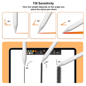 Lápiz Óptico Magnético de Alta Precisión para iPad con Carga Tipo-C, Rechazo de Palma, Sensibilidad a la Inclinación, Punta Reemplazable, CE ROHS - Product Image 6