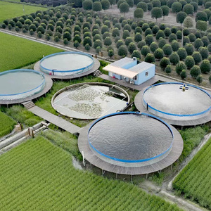 Lvju 23000 Liter Diameter 5M Ras Aquacultuurtank Visteelt Biofloc Aquacultuur Vijver Liners - Product Image 3